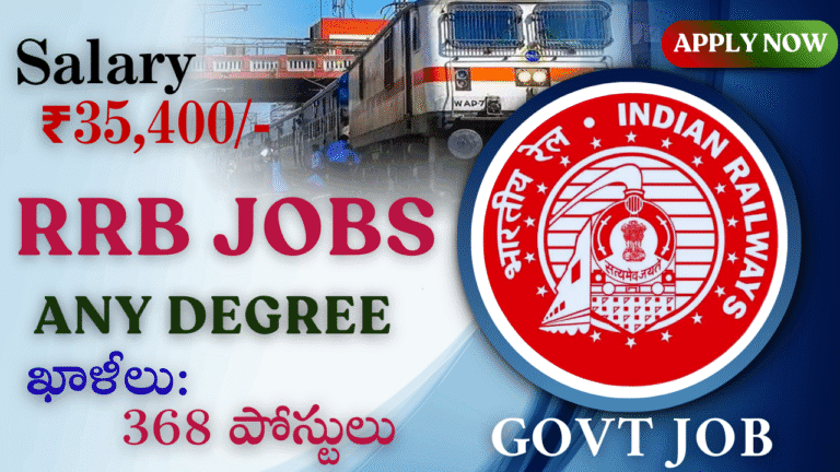 RRB Section Controller Recruitment 2025