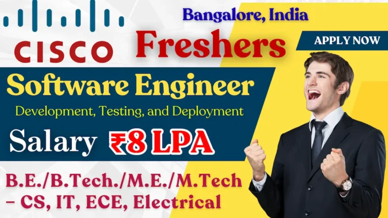 Cisco Off-Campus Drive 2025 | Software Engineer | ₹8–15 LPA | Apply Now