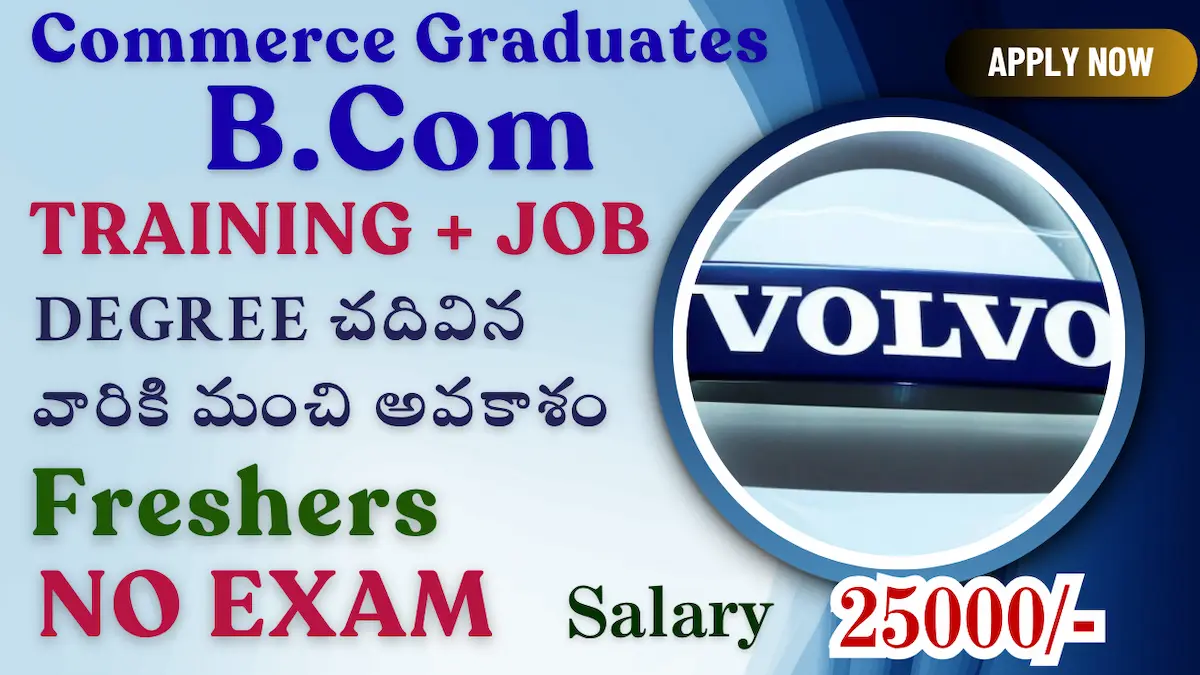 Volvo Hiring 2025 – Graduate Apprentice Trainee | Commerce Freshers Apply Now
