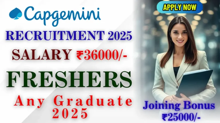 Capgemini Off Campus Hiring 2025 – CSG Freshers Recruitment | Apply Now
