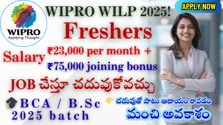 Wipro WILP Program 2025 – Work Integrated Learning Program for Freshers | Apply Online