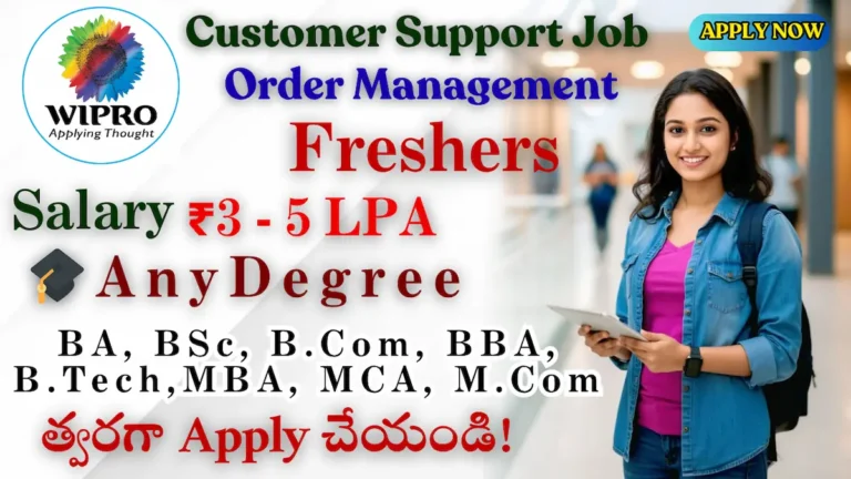 Wipro Hiring Freshers for Customer Success Associate | ₹3–5 LPA | Apply Online