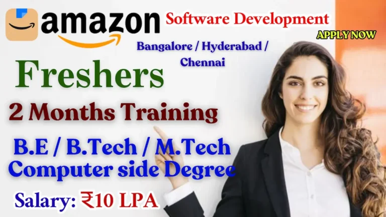 Amazon Hiring Freshers 2025 | Software Development Engineer I | ₹10 LPA | Apply Online