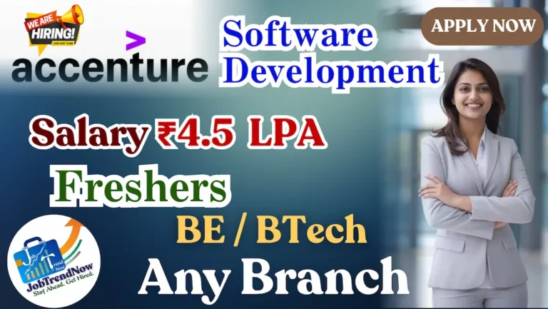 Accenture Off-Campus Drive 2025 Software Development Engineer | Apply Online