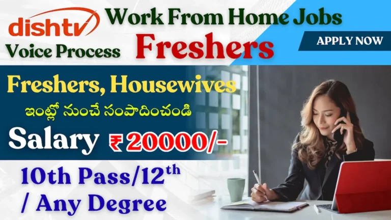 Dish TV Work From Home Jobs 2025 | Voice Process Jobs for 10th Pass | Apply Online