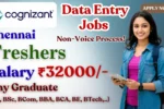 Cognizant Data Entry Jobs 2025 | Non-Voice Process | Freshers (2023–2025) | Chennai – Apply Now