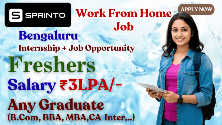 Sprinto Finance Intern Recruitment 2025 – Work From Home Internship | Apply Online