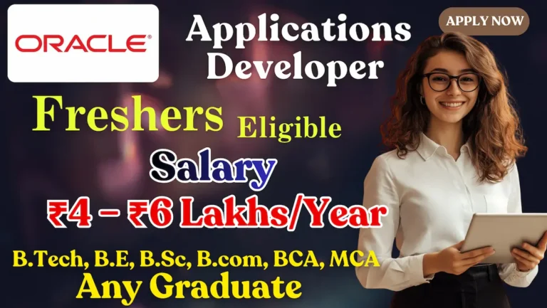 Oracle Applications Developer 1 Recruitment 2025 – Freshers Apply | Noida | Full-Time