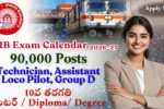 RRB Exam Calendar 2026–27: Railway Jobs Notification Schedule for ALP, NTPC, Group D