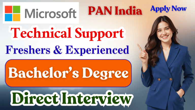 Microsoft Jobs Technical Support Engineer Recruitment 2026 – Apply Online