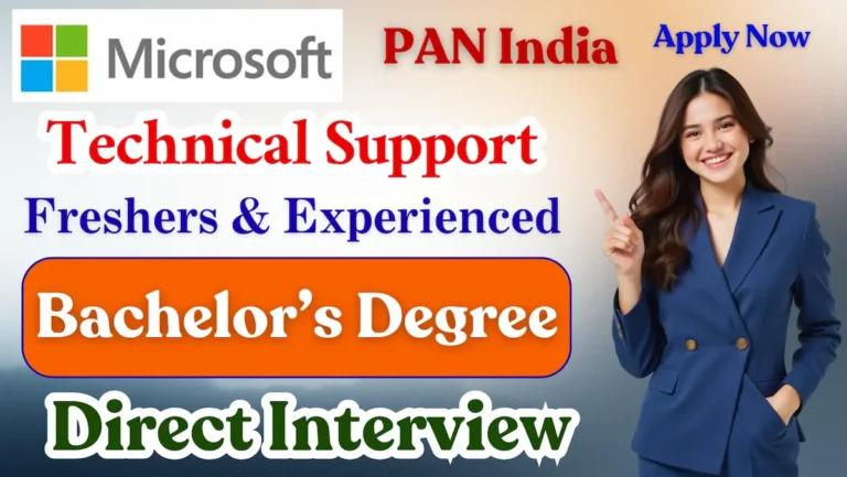 Microsoft Jobs Technical Support Engineer Recruitment 2026 – Apply Online