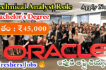 Oracle Recruitment 2026 | Technical Analyst Jobs for Freshers | Apply Online