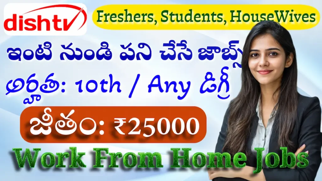 DishTV Work From Home Jobs 2026 | Students & Freshers Apply