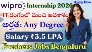 Wipro Internship 2026 | Intern L0 Jobs in Bengaluru | Freshers Apply Online