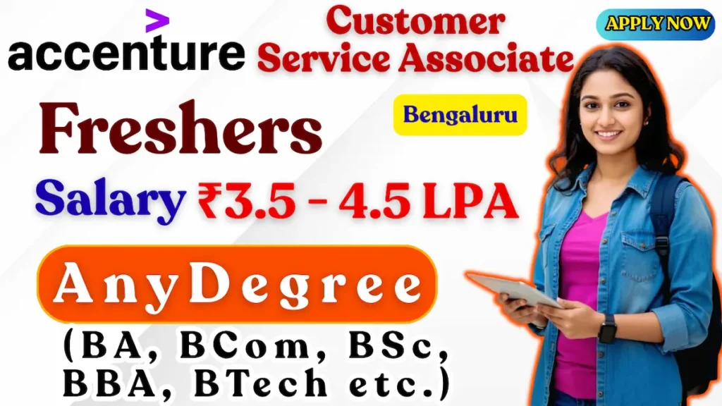 Accenture Recruitment 2026 Customer Service Associate Bangalore Notification