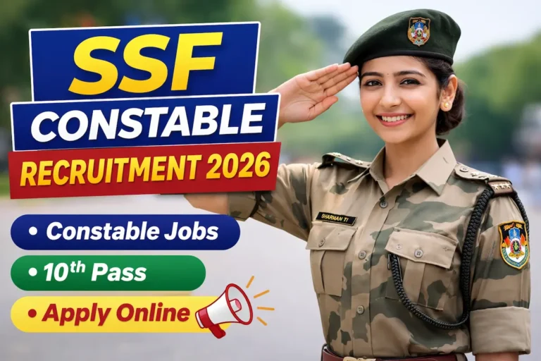 10th Pass Govt Jobs 🔥 SSF Constable Recruitment 2026 | Apply Online Now