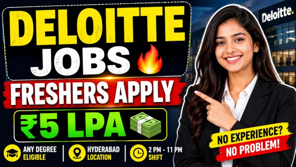 Deloitte Associate Analyst Jobs 2026 | Freshers Apply Online Hyderabad