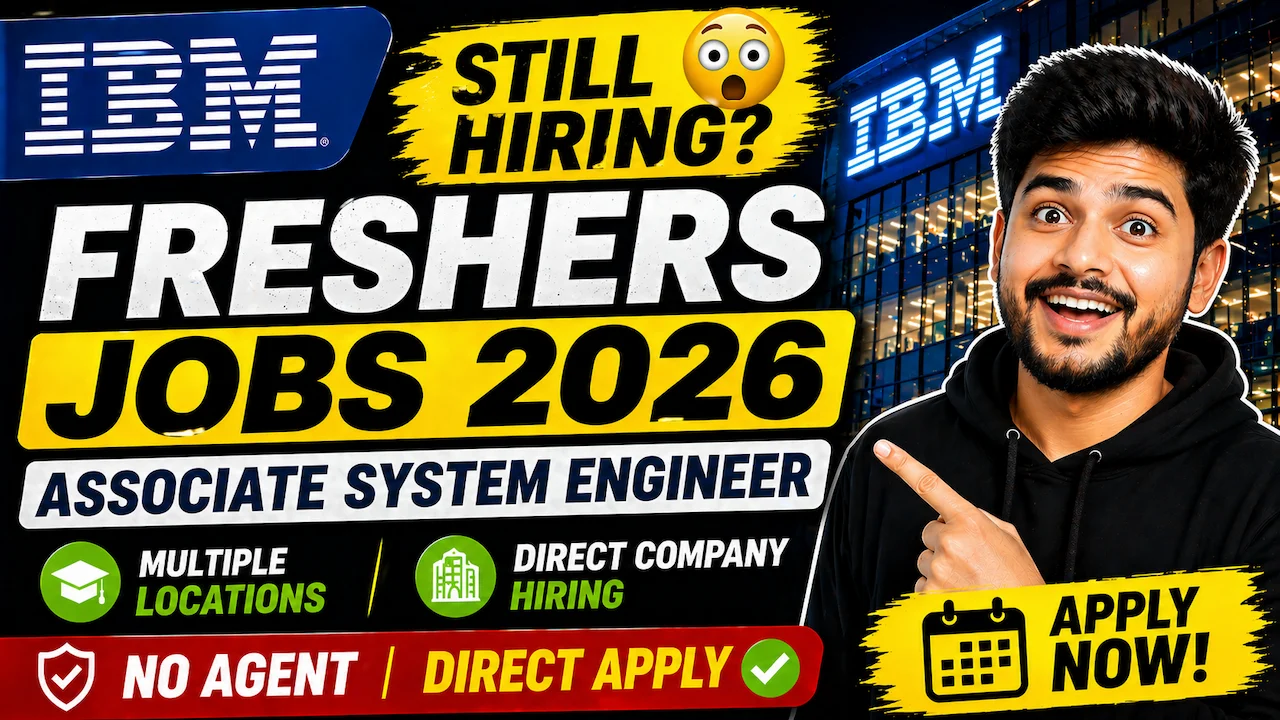 IBM Freshers Hiring 2026 | Associate System Engineer Jobs Apply Online