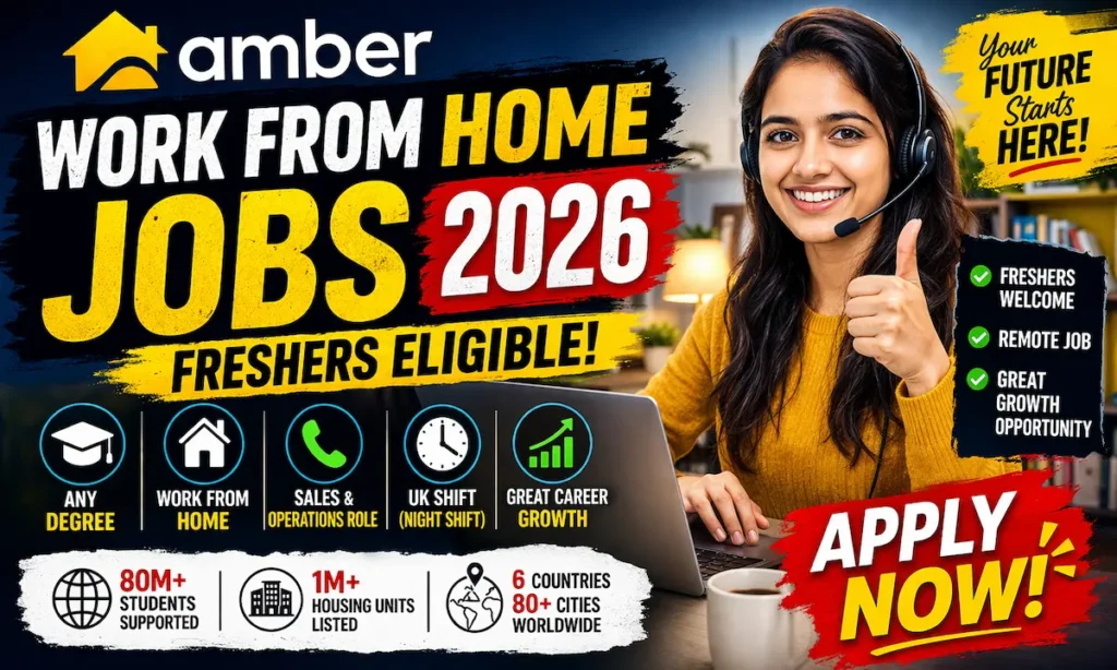 Amber Operations Associate Jobs 2026 | Work From Home Jobs | Freshers Apply
